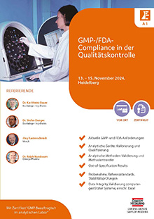 GMP-/FDA-Compliance in der Qualitätskontrolle (A 1)