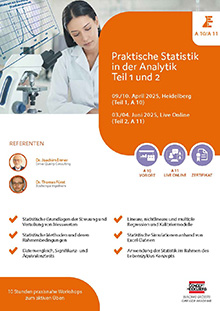 Praktische Statistik in der Analytik (A 10) - Teil 1