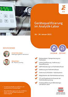 Gerätequalifizierung im Analytik-Labor (A 3) - Live Online Seminar