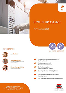 GMP im HPLC-Labor (A 5) - Live Online Seminar