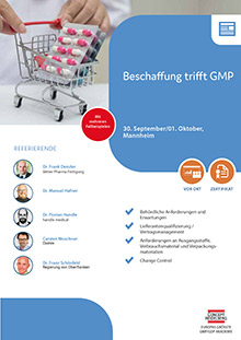 Beschaffung trifft GMP