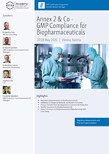 Annex 2 & Co. - GMP Compliance for Biopharmaceuticals