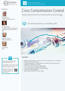 Cross Contamination Control - Live Online Training