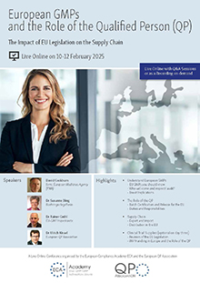 European GMPs and the Role of the Qualified Person (QP) (Day 1 and 2) – Live Online Training