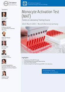 Monocyte Activation Test (MAT) - Hands-on Laboratory Training Course