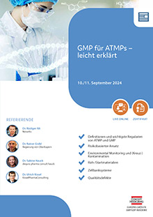 GMP für ATMPs - leicht erklärt - Live Online Seminar