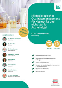 Mikrobiologisches Qualitätsmanagement für Kosmetika und nicht sterile Arzneimittel