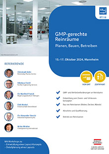 GMP-gerechte Reinräume (PT 19)