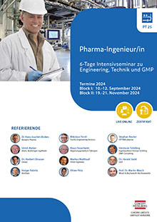 Pharma-Ingenieur/in (PT 25) - Block II - Live Online Seminar