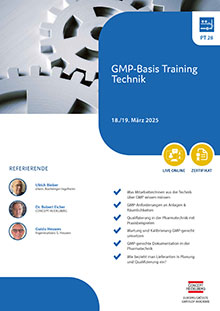 GMP-Basis-Training Technik (PT 28) - Live Online Seminar