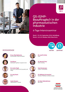 QS-/GMP-Beauftragte/r in der pharmazeutischen Industrie - <br>Block II (QS 5)