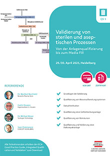 Validierung von sterilen und aseptischen Prozessen (QV 3)