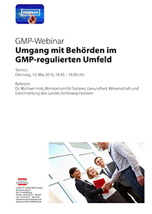 GMP Webinar:Umgang Mit Behörden Im GMP-regulierten Umfeld - GMP Navigator